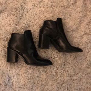 Zara Black Block Heel Boots